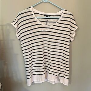 Tommy Hilfiger Black and White Striped Tee